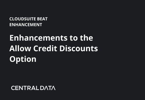 Enhancements to the Allow Credit Discounts Option
