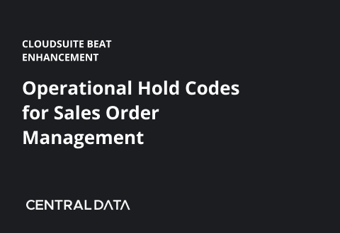 Operational Hold Codes for Sales Order Management